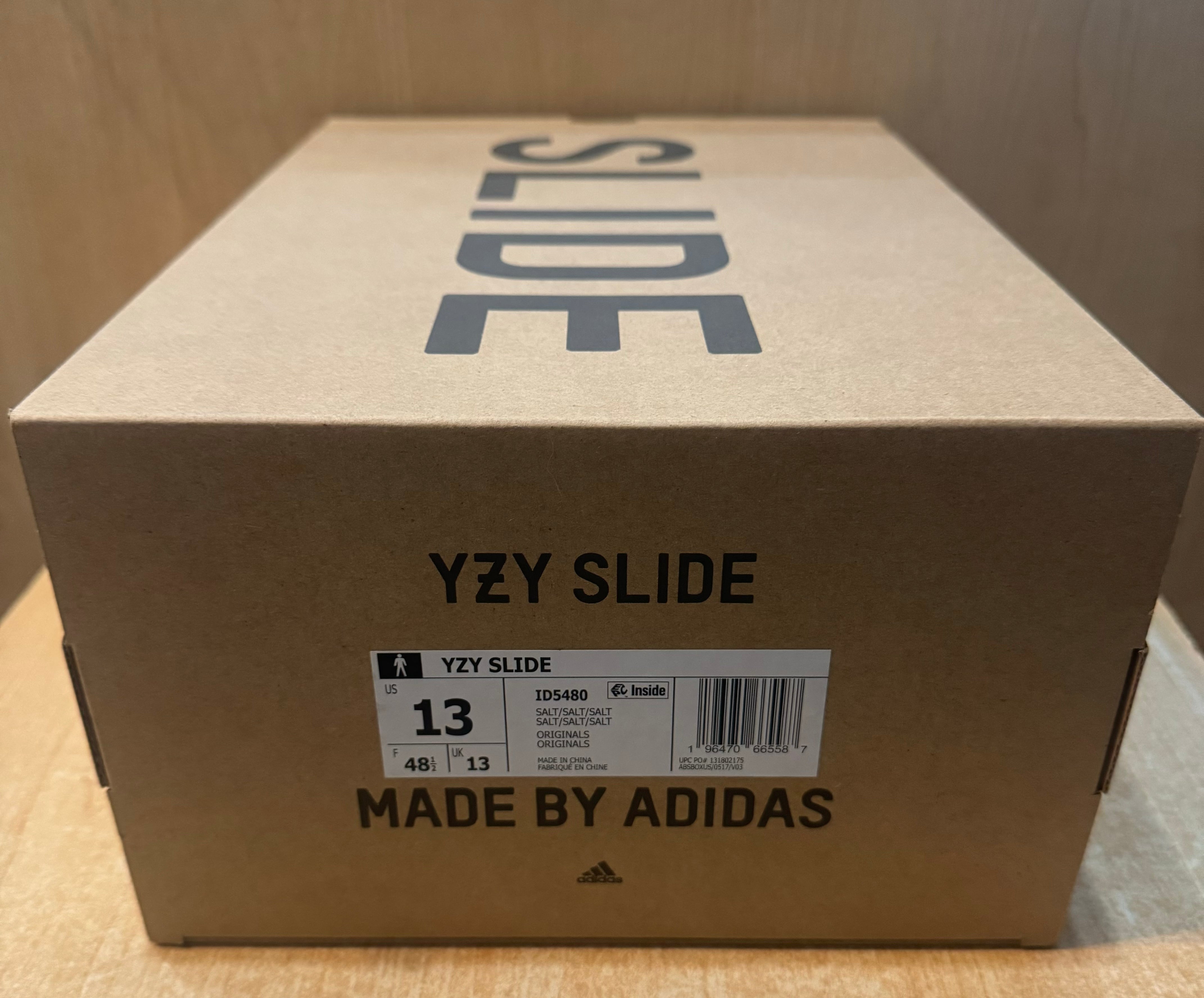Brand New Yeezy Slide Salt Size 13