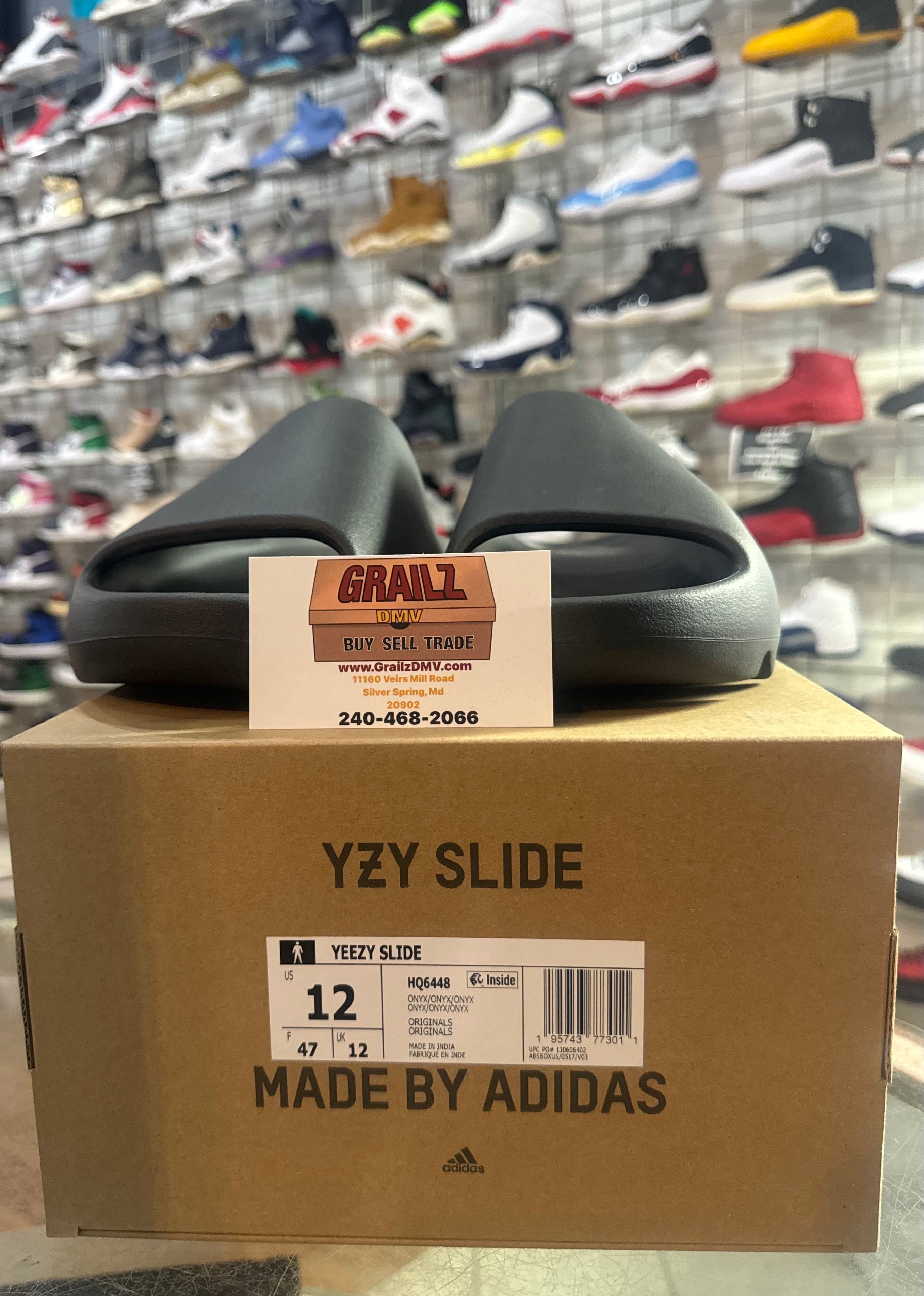 Brand New Yeezy Slide Onyx Size 12