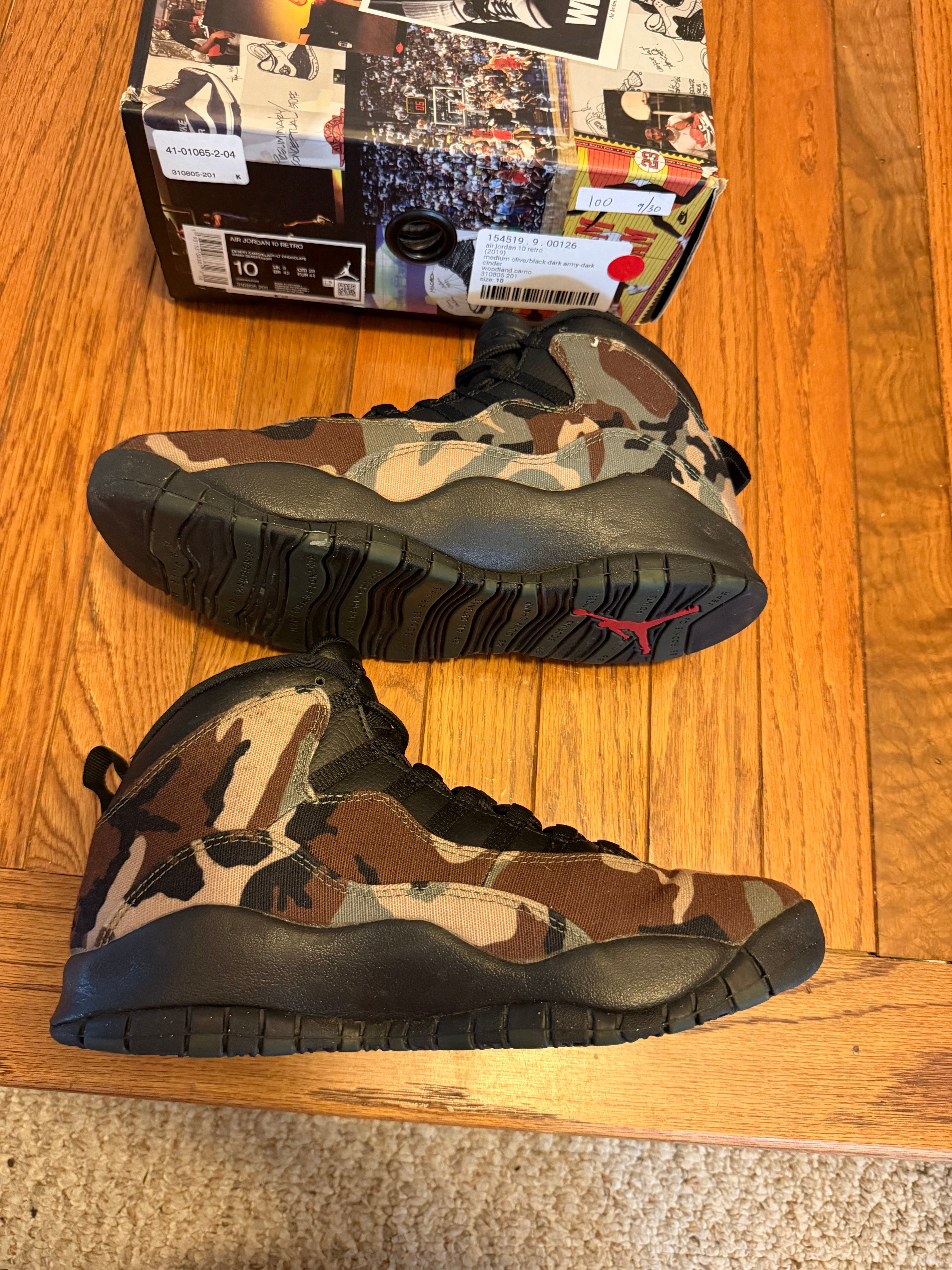 Woodland Camo 10s size 10