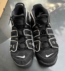 Air More Uptempo Black White Size 10