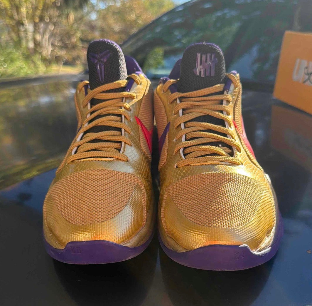 Undefeated X Zoom Kobe 5 Protro Hall Of Fame Size 8.5