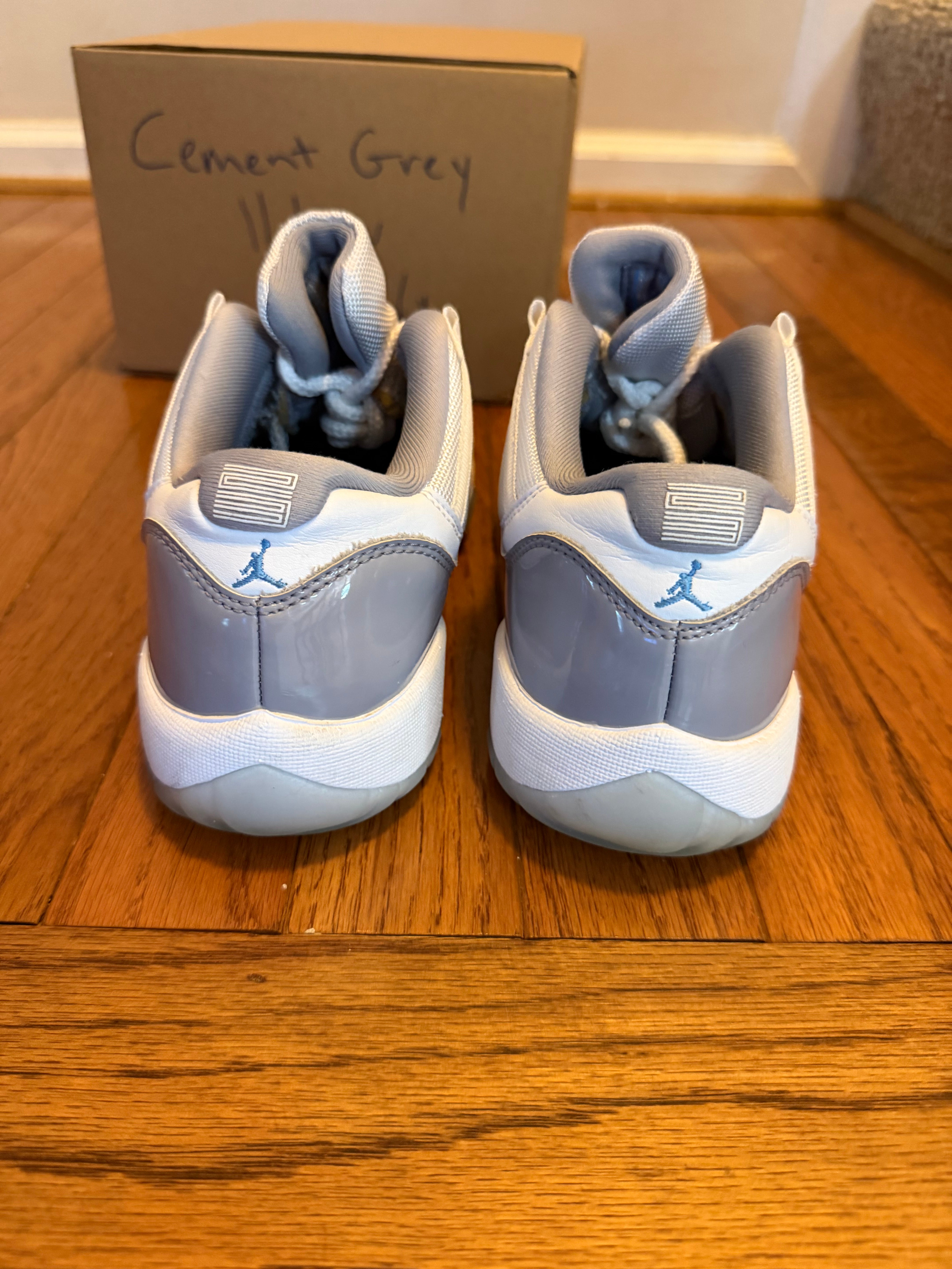 Cement Grey 11s size 6