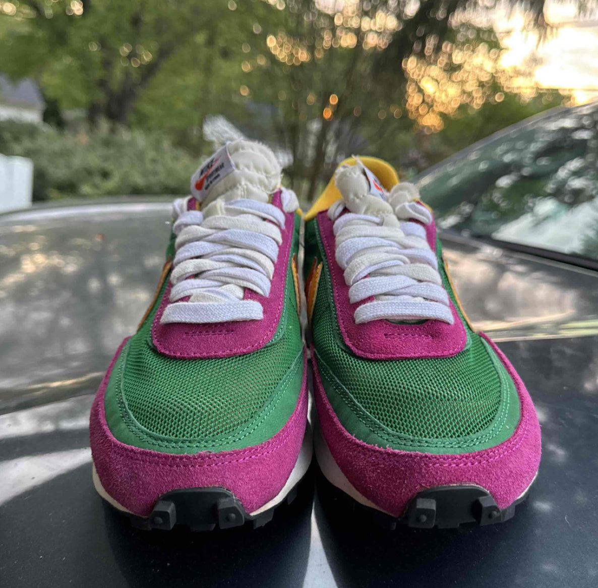 Sacai X LDWaffle Pine Green Size 9