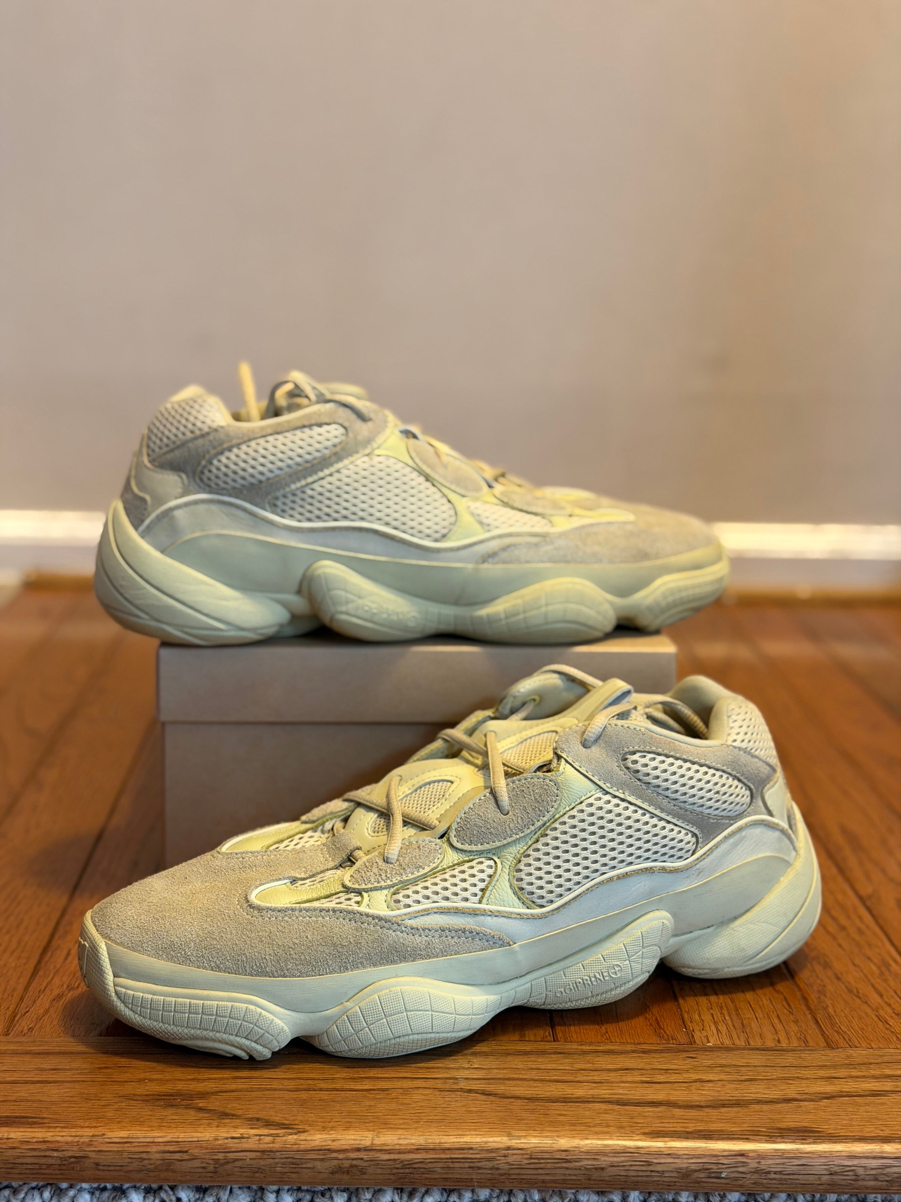 Super Moon Yellow Adidas Yeezy 500 size 14