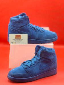 Blue Suede 1s Size 5Y