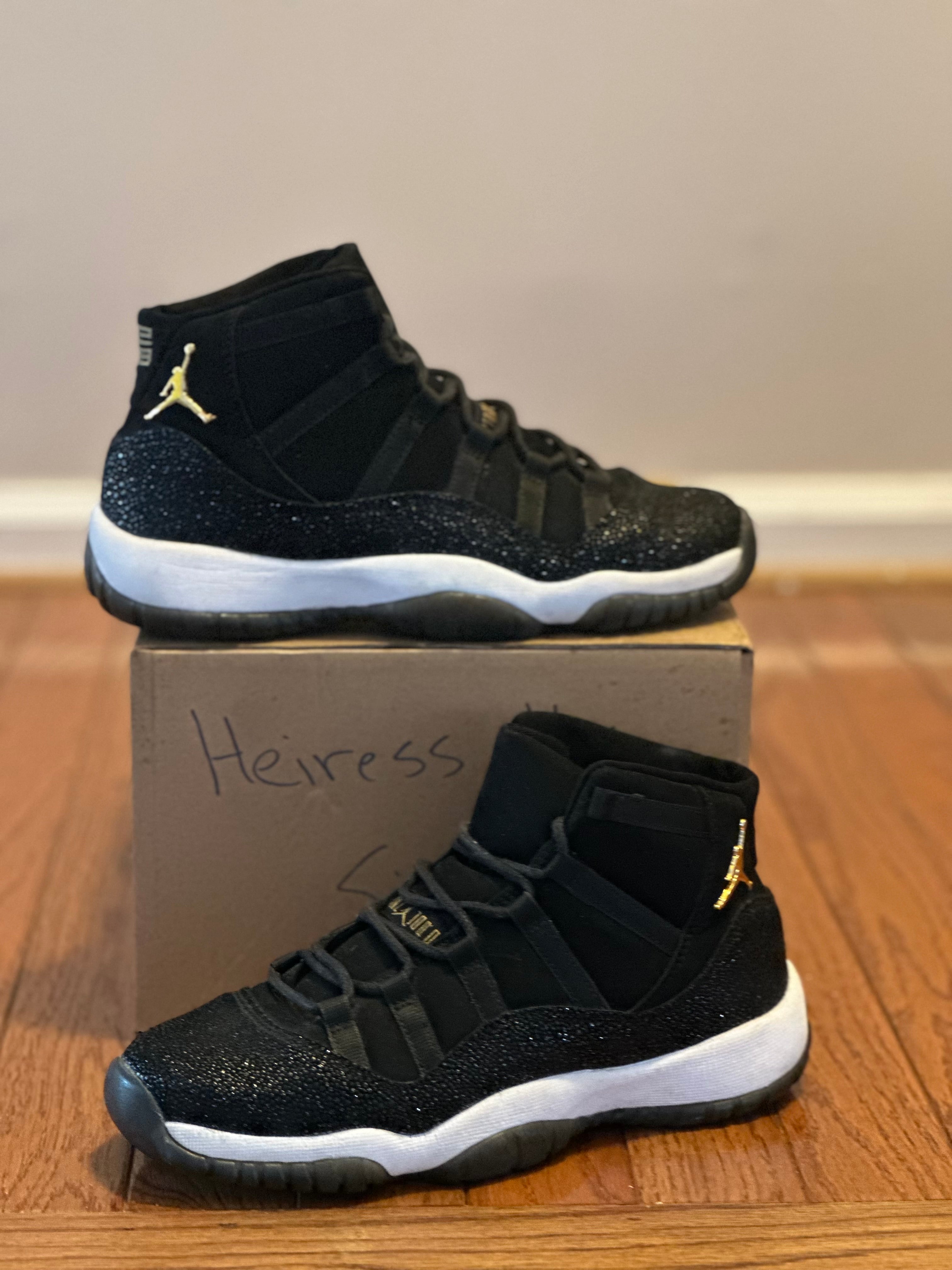 Heiress Black Stingray 11s size 5.5