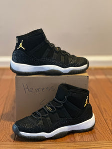 Heiress Black Stingray 11s size 5.5