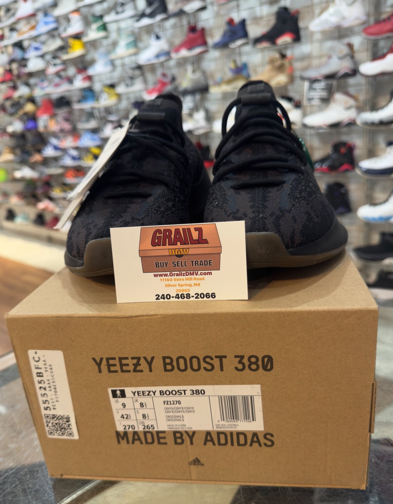 Brand New Yeezy Boost 380 Onyx Size 9