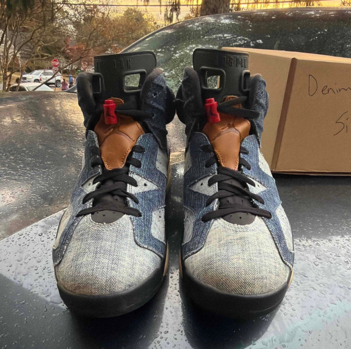 Washed Denim 6s Size 11.5