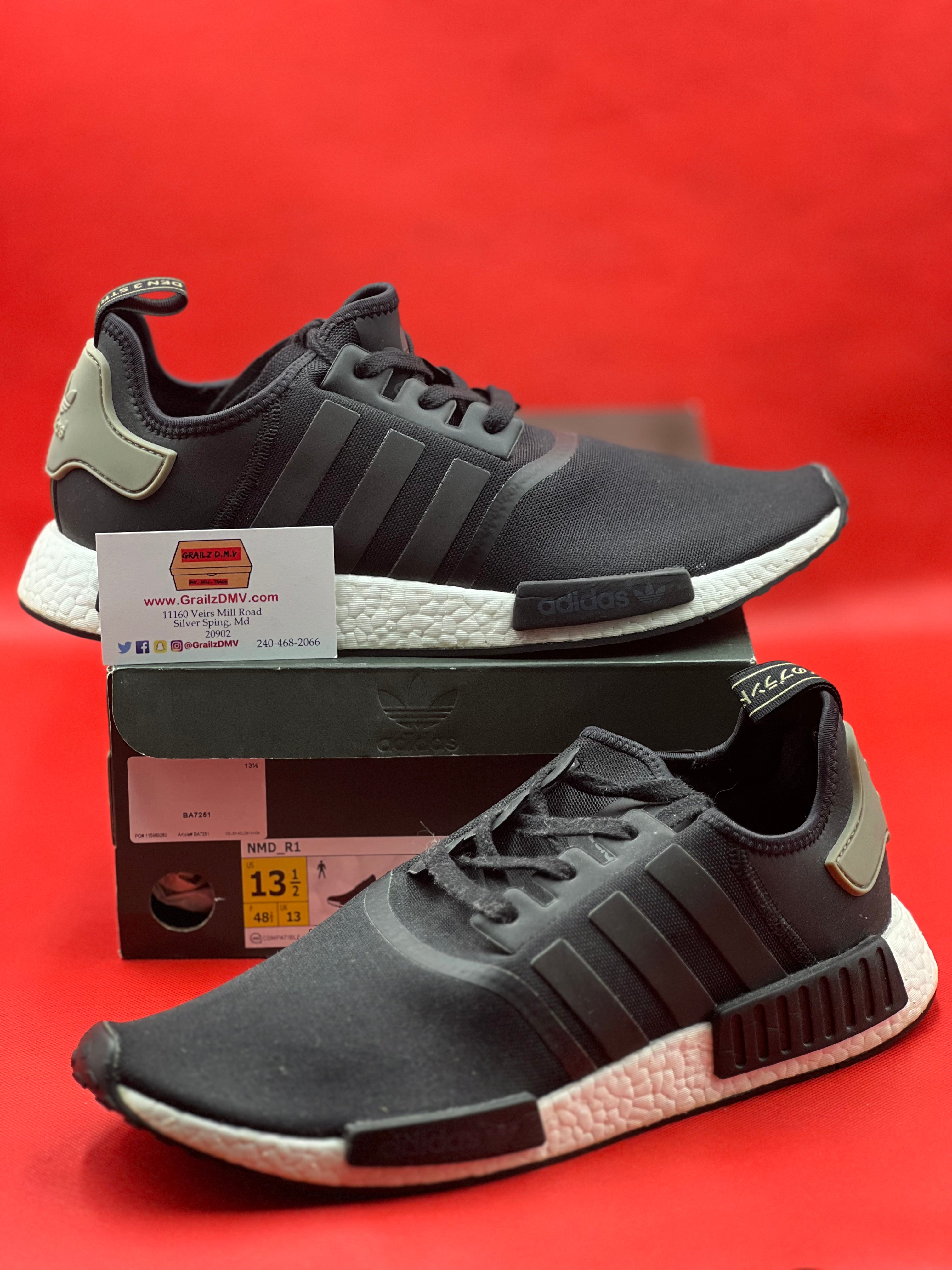 NMD R1 Black Trace Cargo Size 13.5