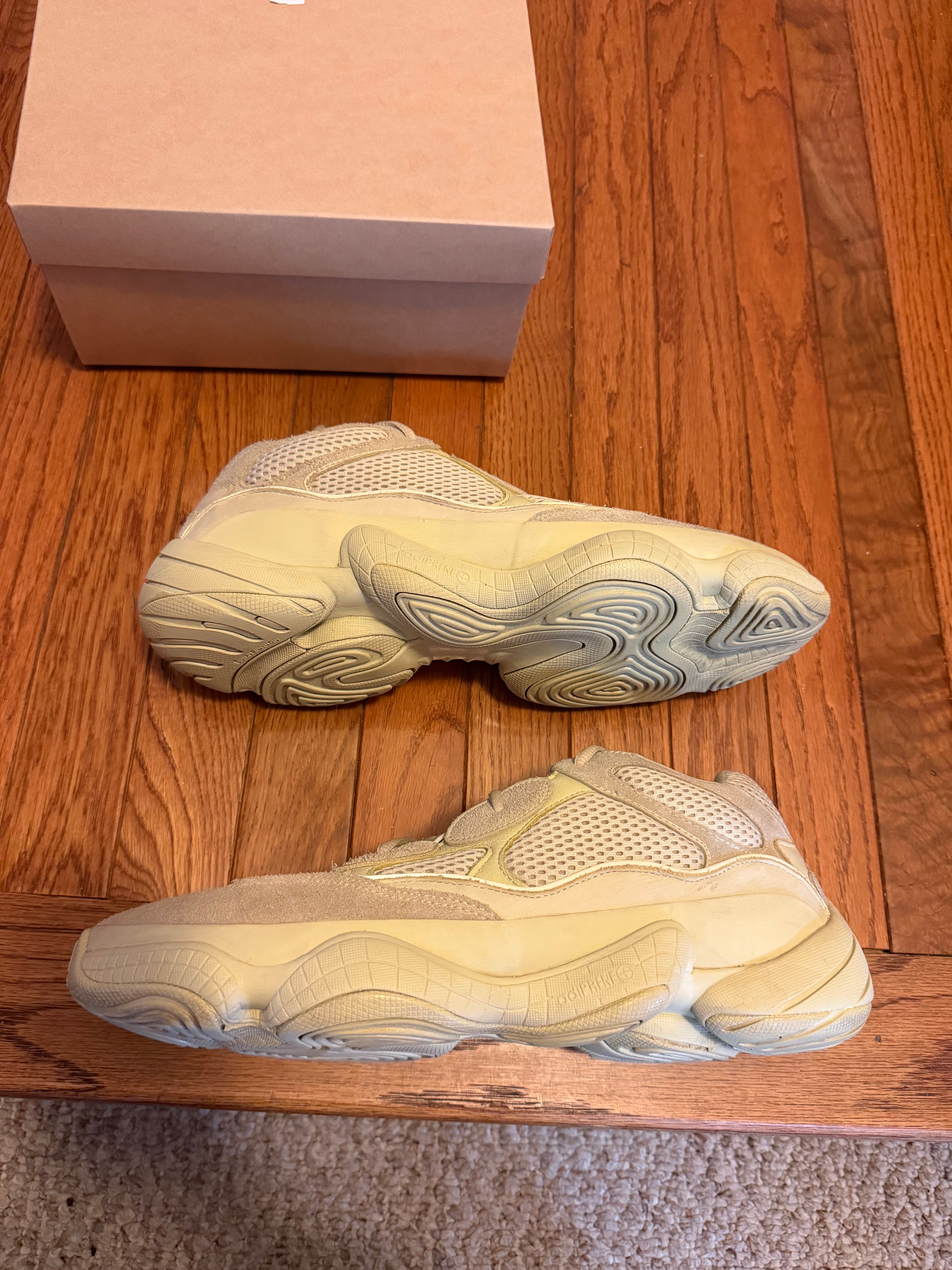 Super Moon Yellow Adidas Yeezy 500 size 14