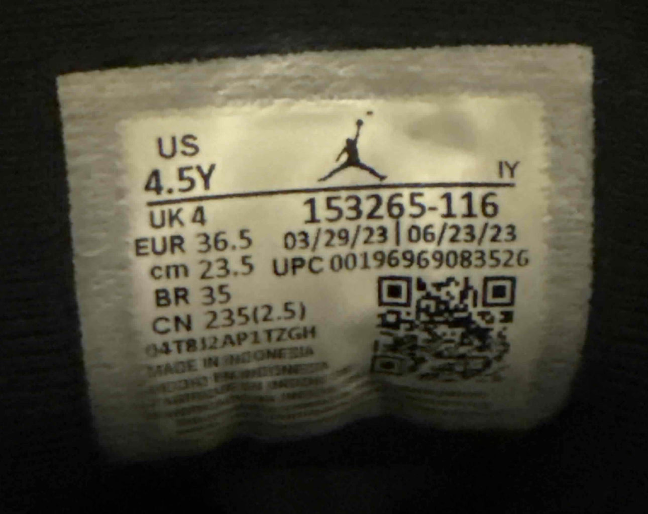 Cherry 12s Size 4.5Y