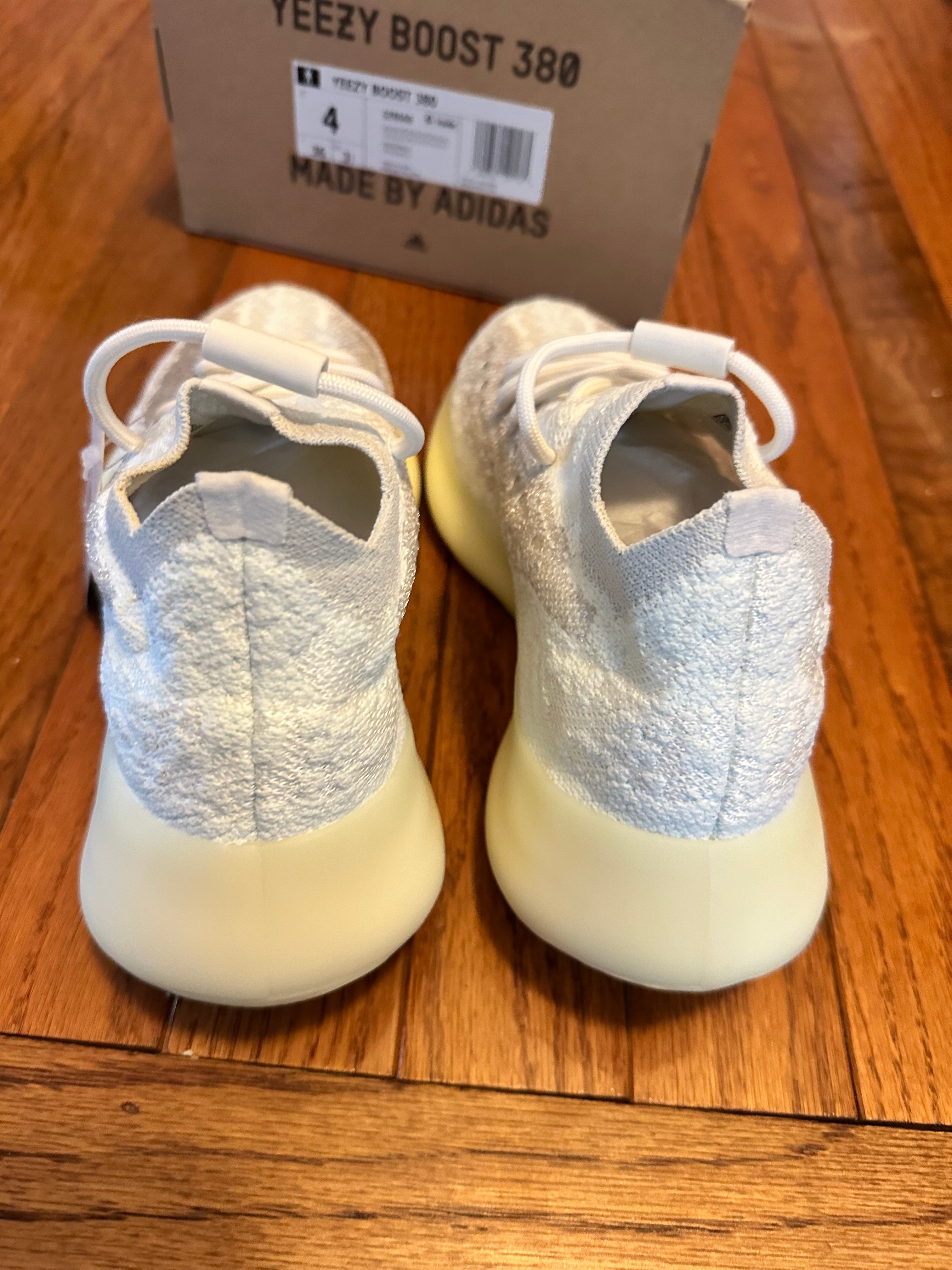 Brand new Calcite Glow Adidas Yeezy Boost 380 size 4