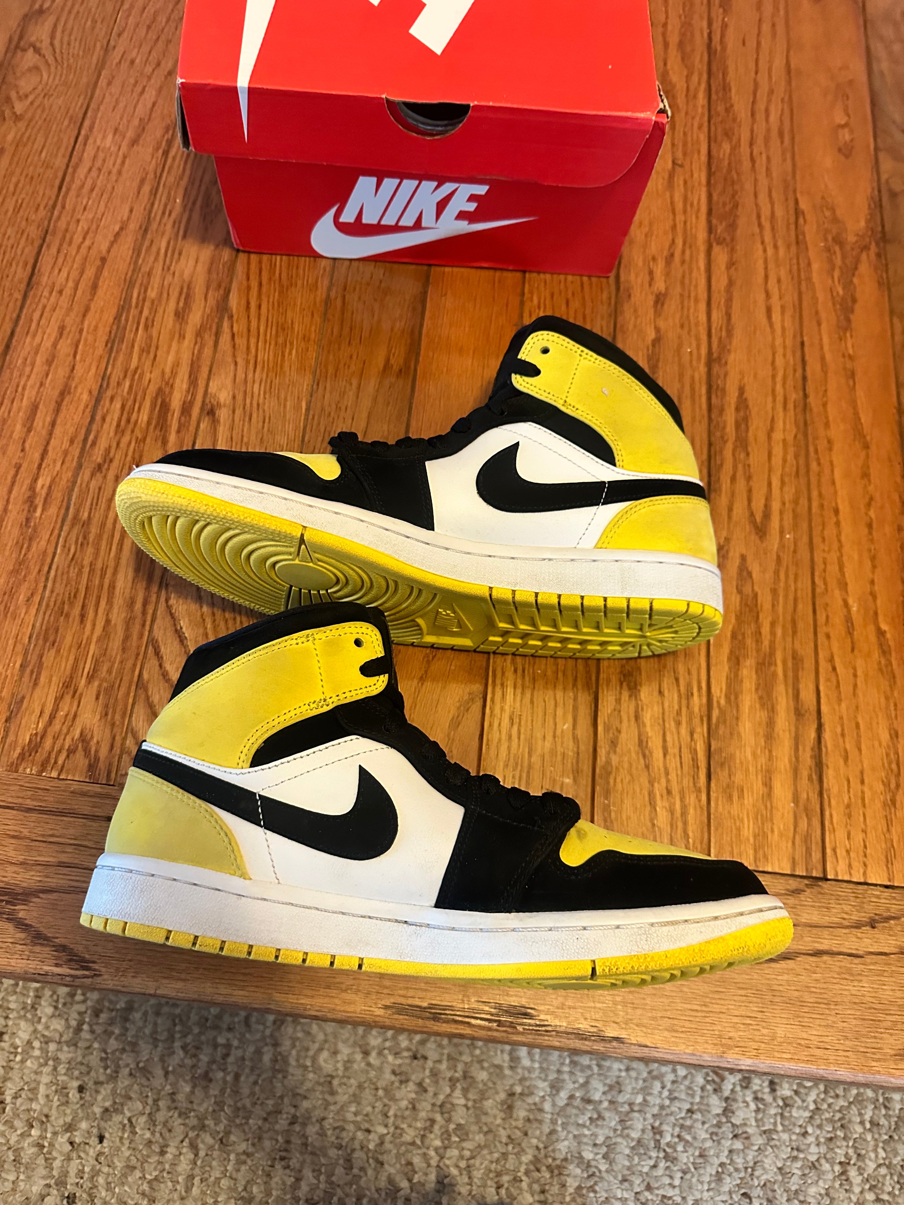 Yellow Toe 1s size 8