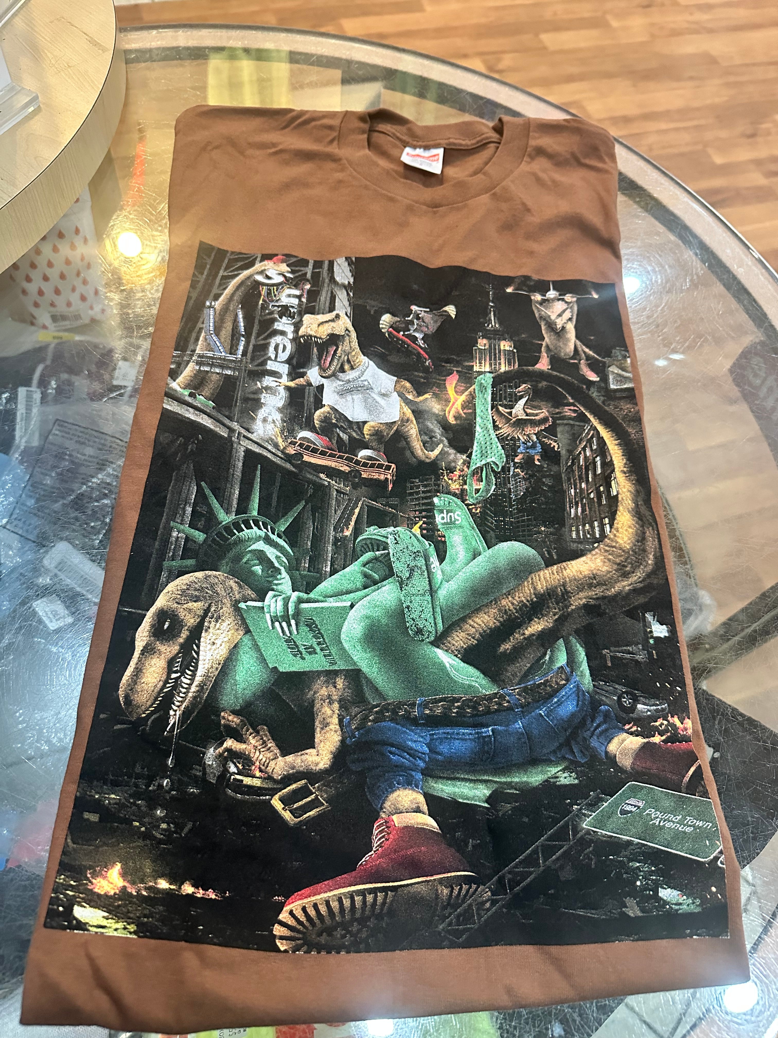 Brand new Brown T-Rex Supreme Tee Size Small