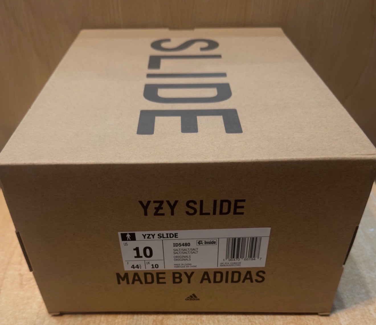Brand New Yeezy Slide Salt Size 10