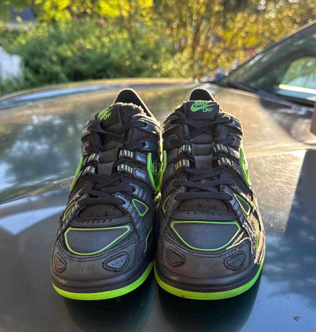 OFF-White X Air Rubber Dunk Green Strike Size 5