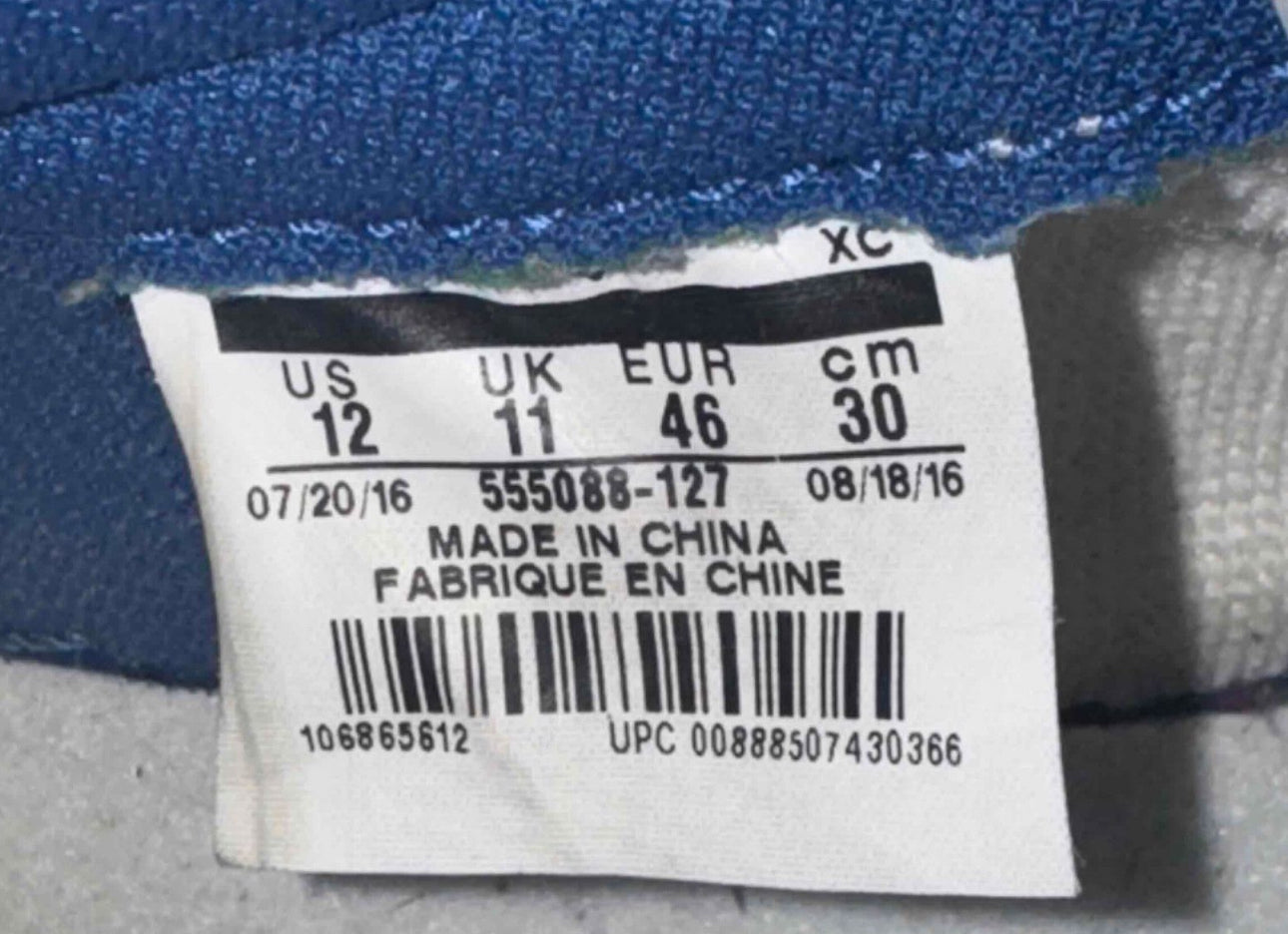 Storm Blue 1s Size 12