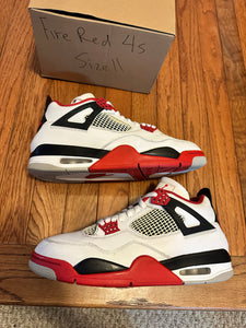 Fire Red 4s size 11
