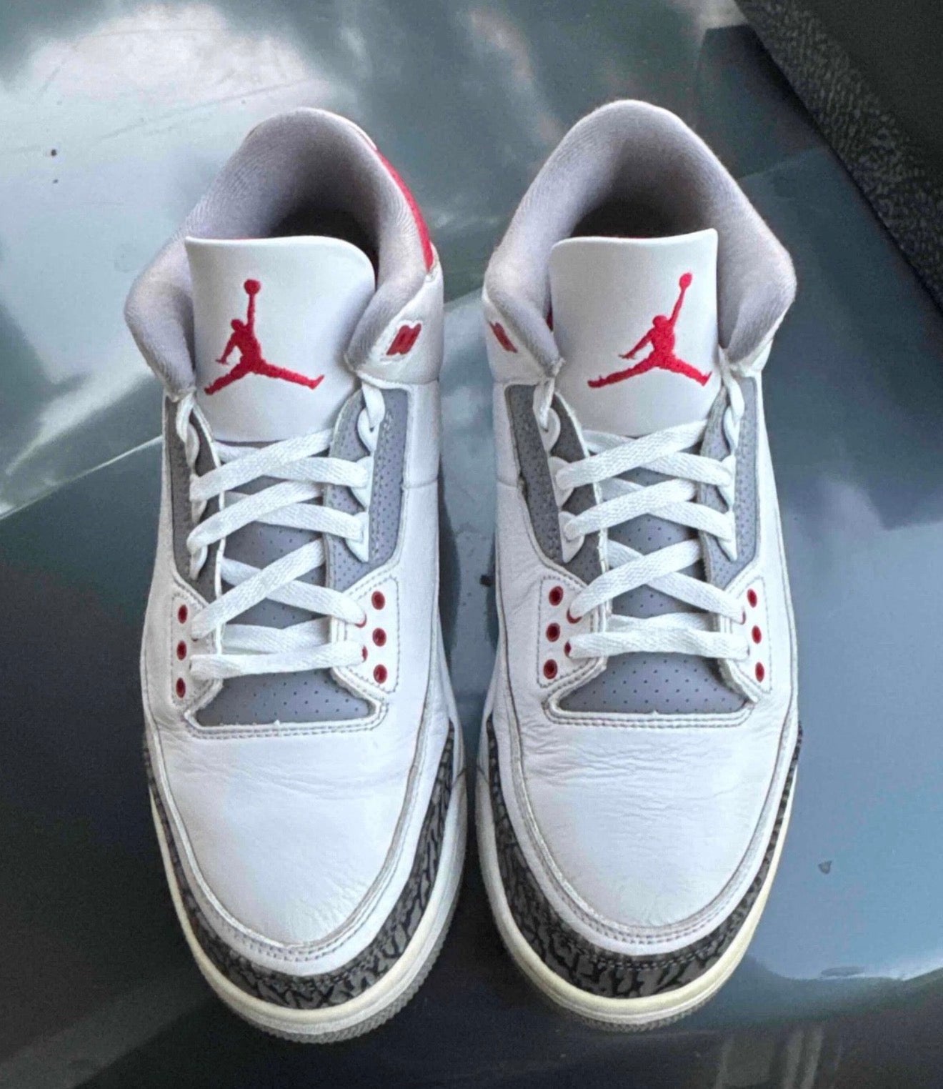 Fire Red 3s Size 10.5