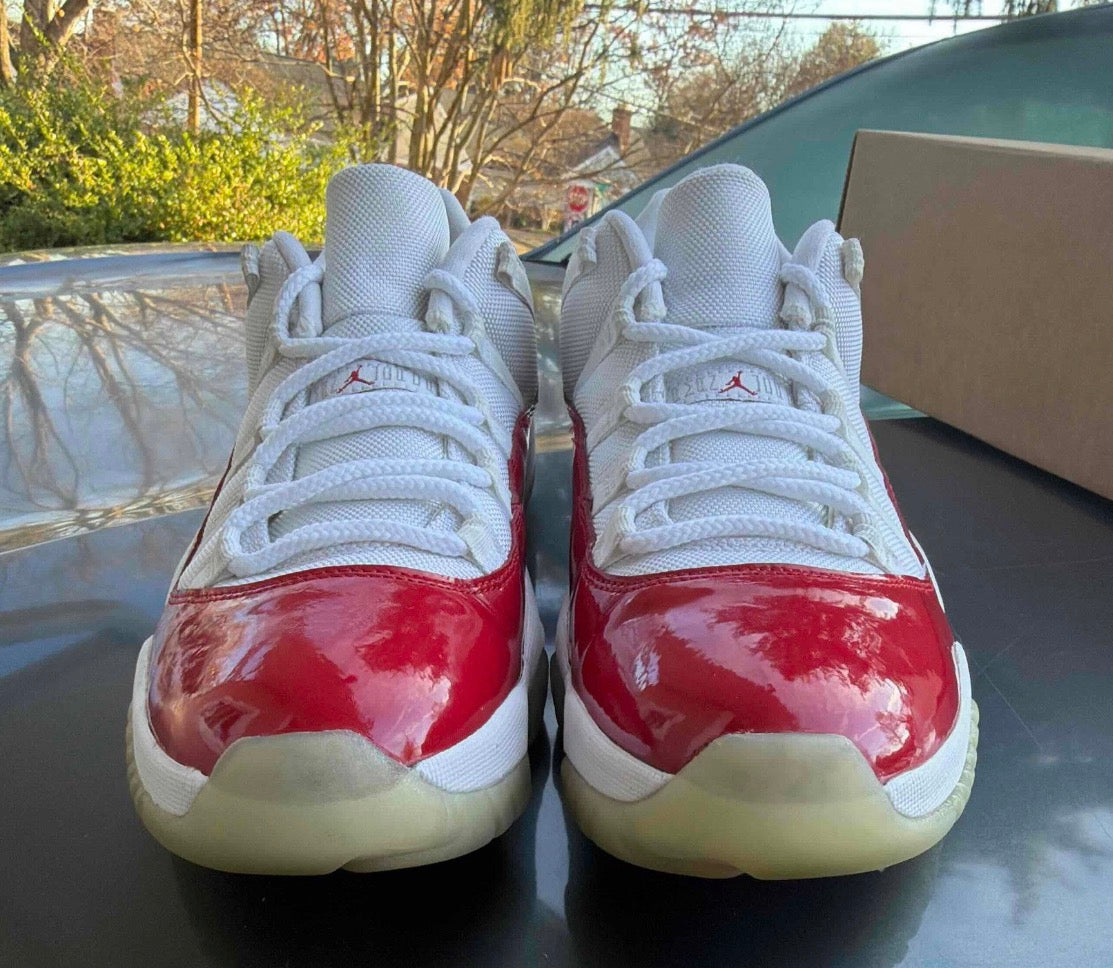 Cherry Low 11s Size 10.5