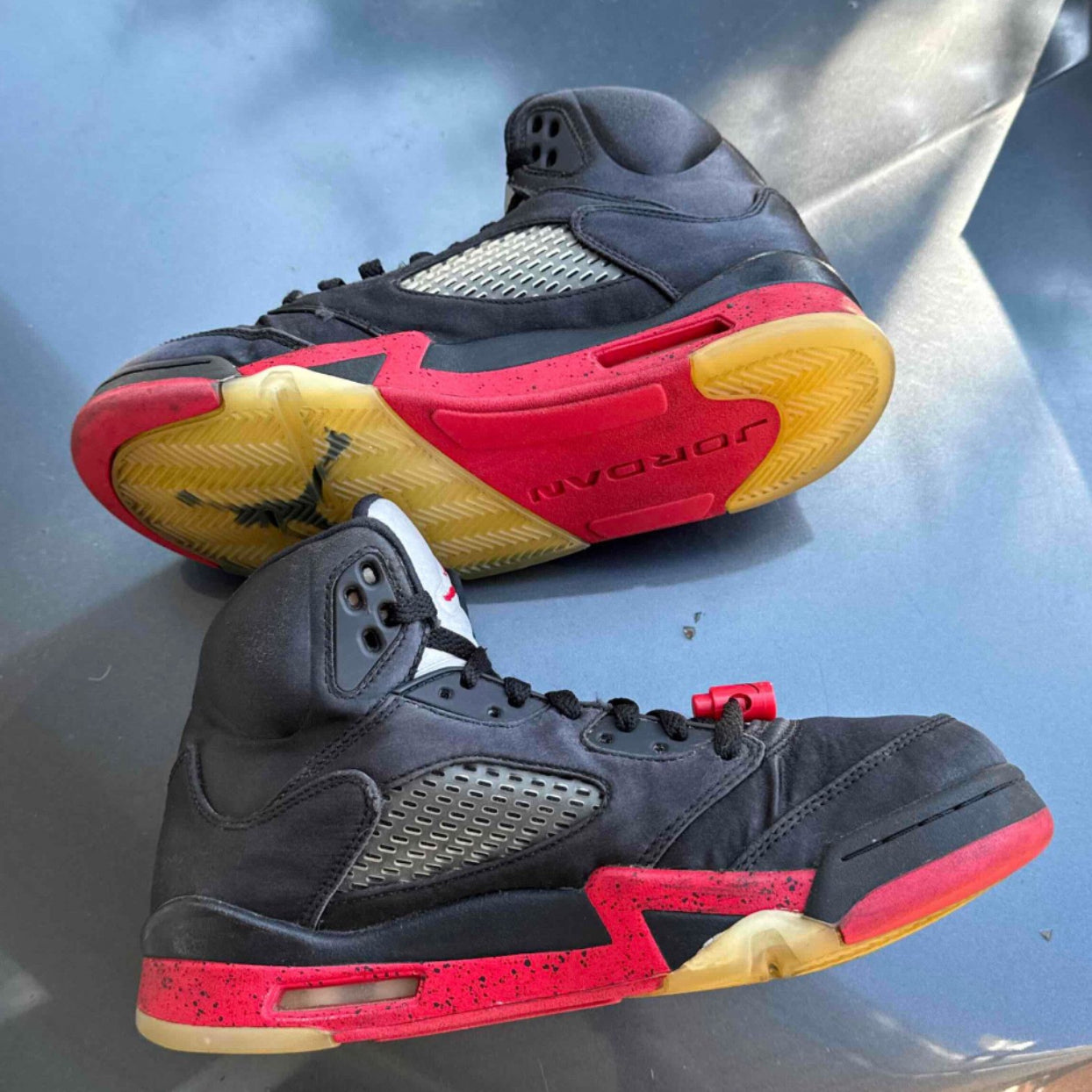 Satin Bred 5s Size 8.5