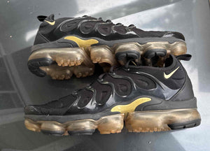 Air Vapormax Plus Black Metallic Gold Size 12