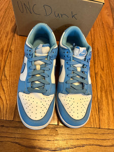 UNC Nike Dunk Low Size 7.5