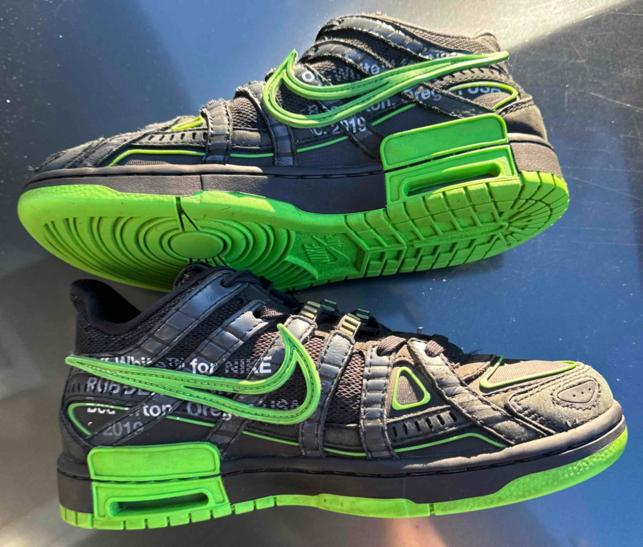 OFF-White X Air Rubber Dunk Green Strike Size 5