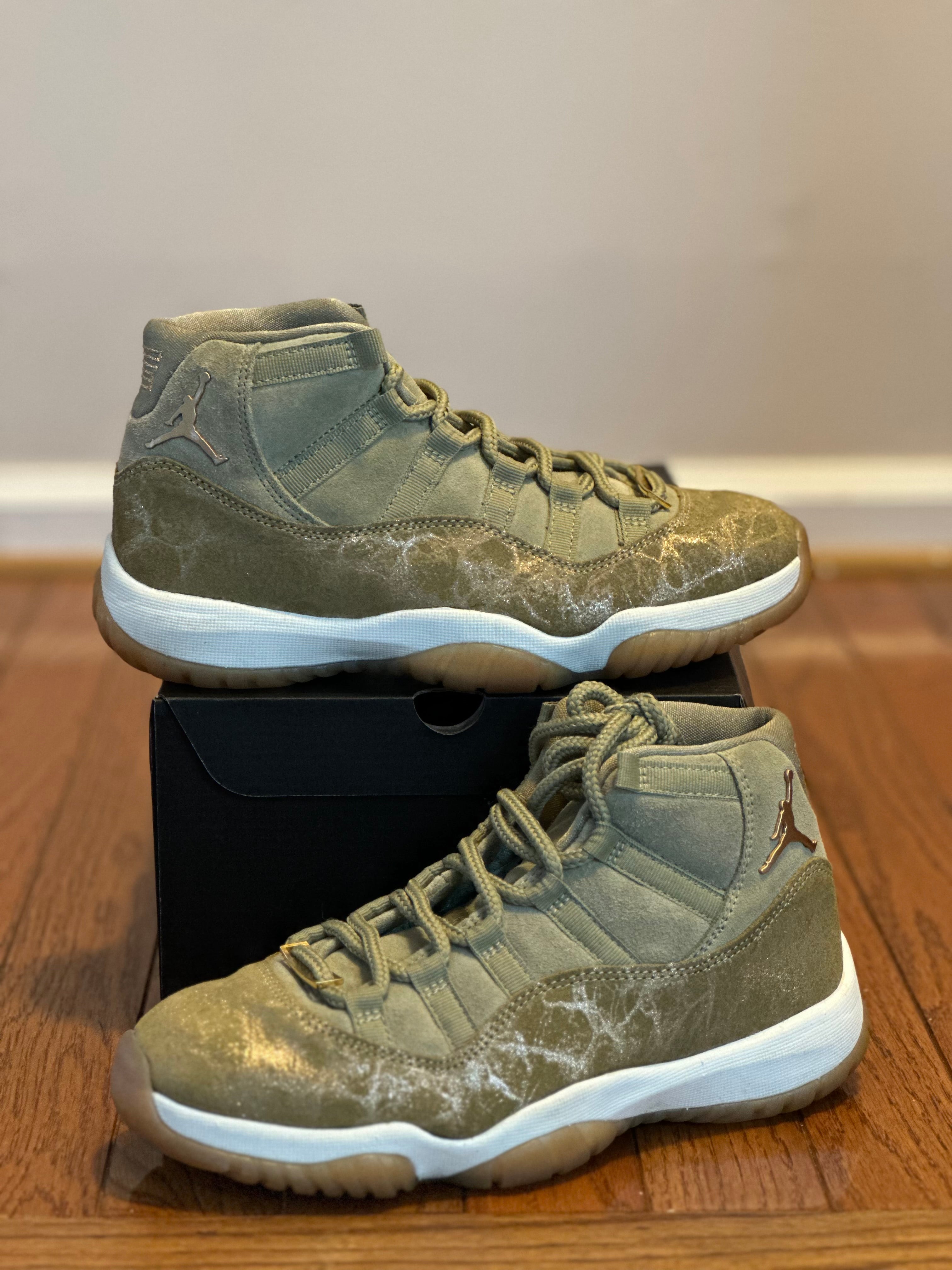 Neutral Olive 11s size 5.5