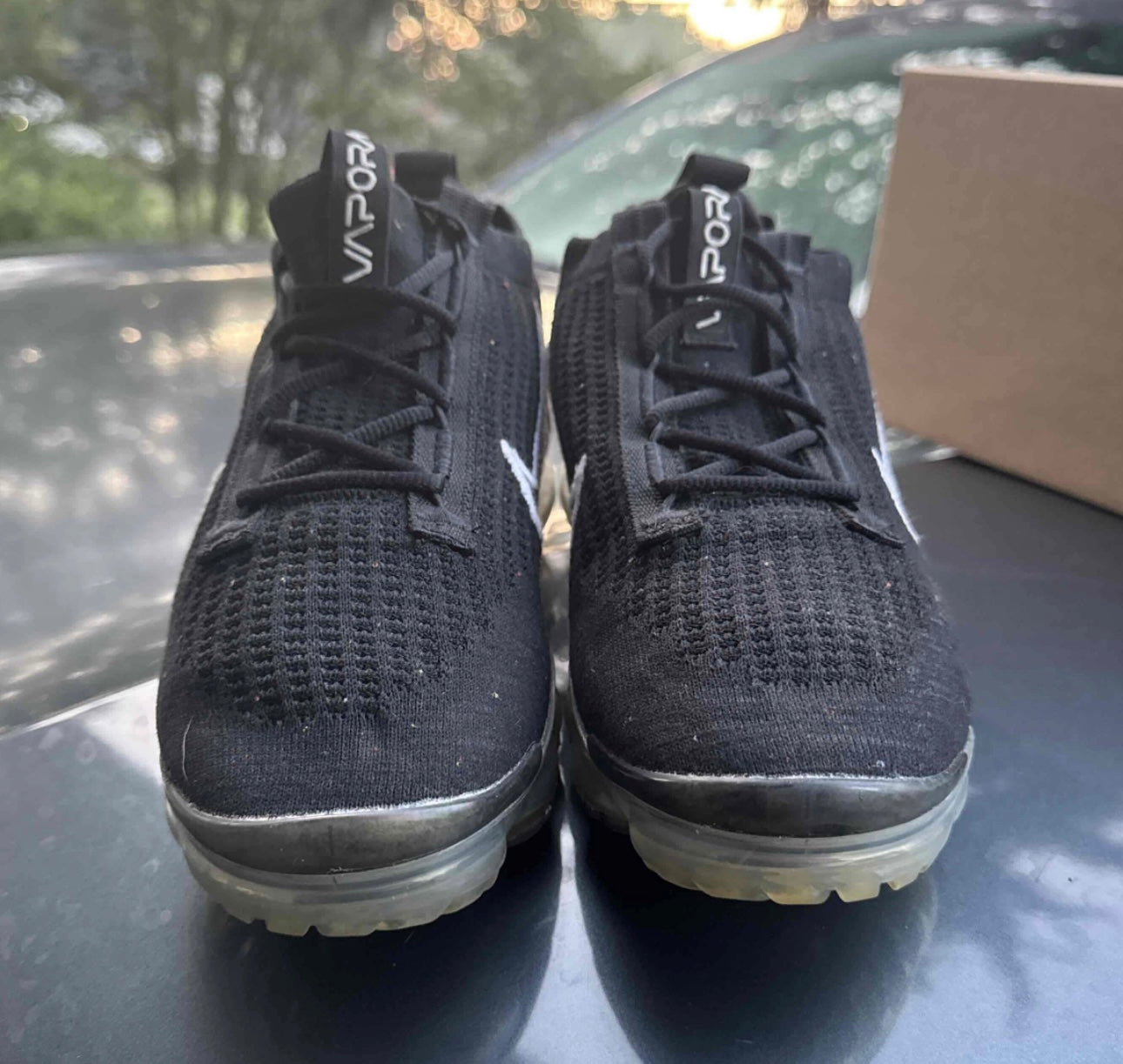 Air Vapormax Flyknit Black Speckled Size 8