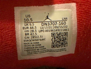 Fire Red 3s Size 10.5