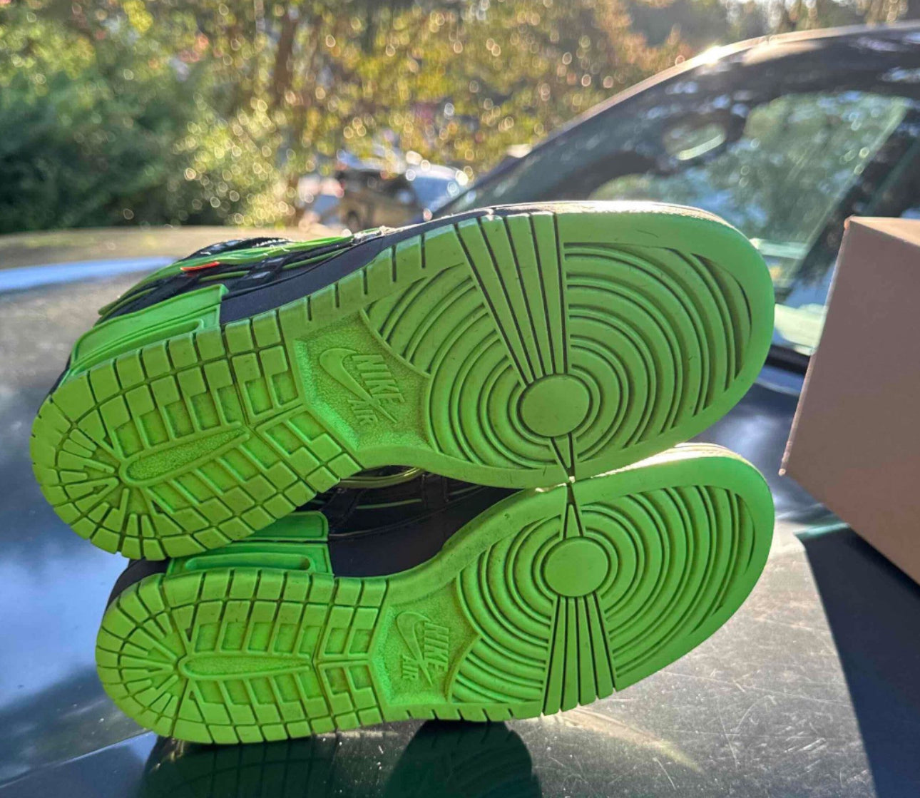 OFF-White X Air Rubber Dunk Green Strike Size 5