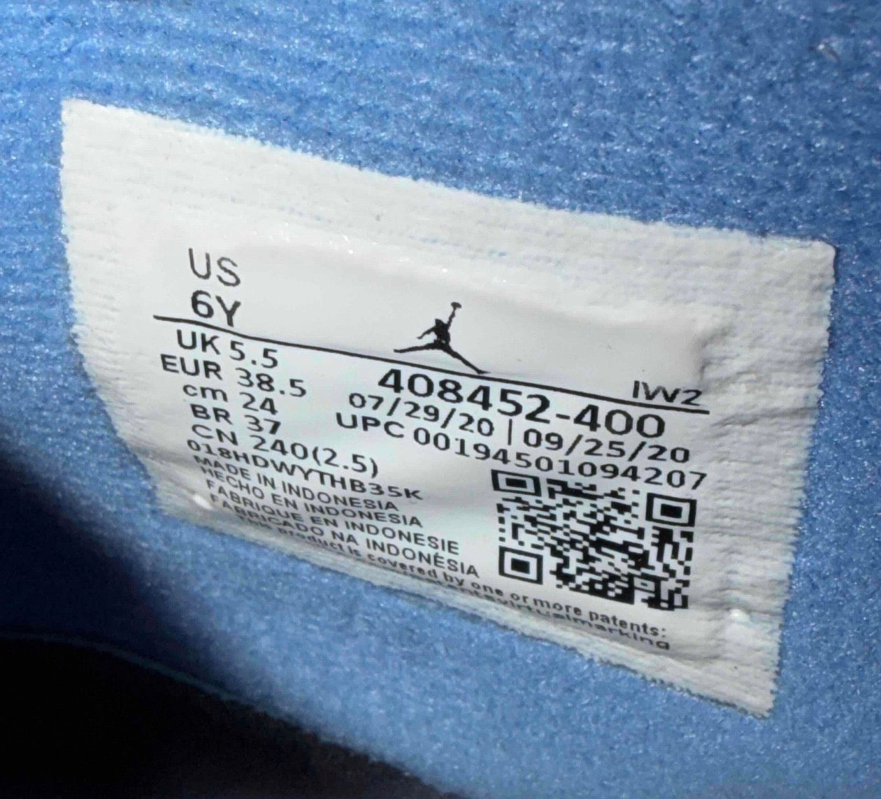 University Blue 4s Size 6Y