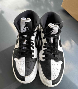 Homage Black White Mid 1s Size 6.5