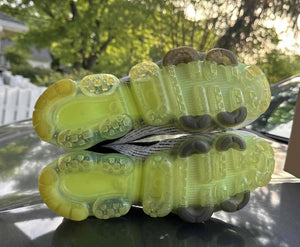 Air Vapormax Flyknit 3 White Black Volt Bright Crimson Size 10