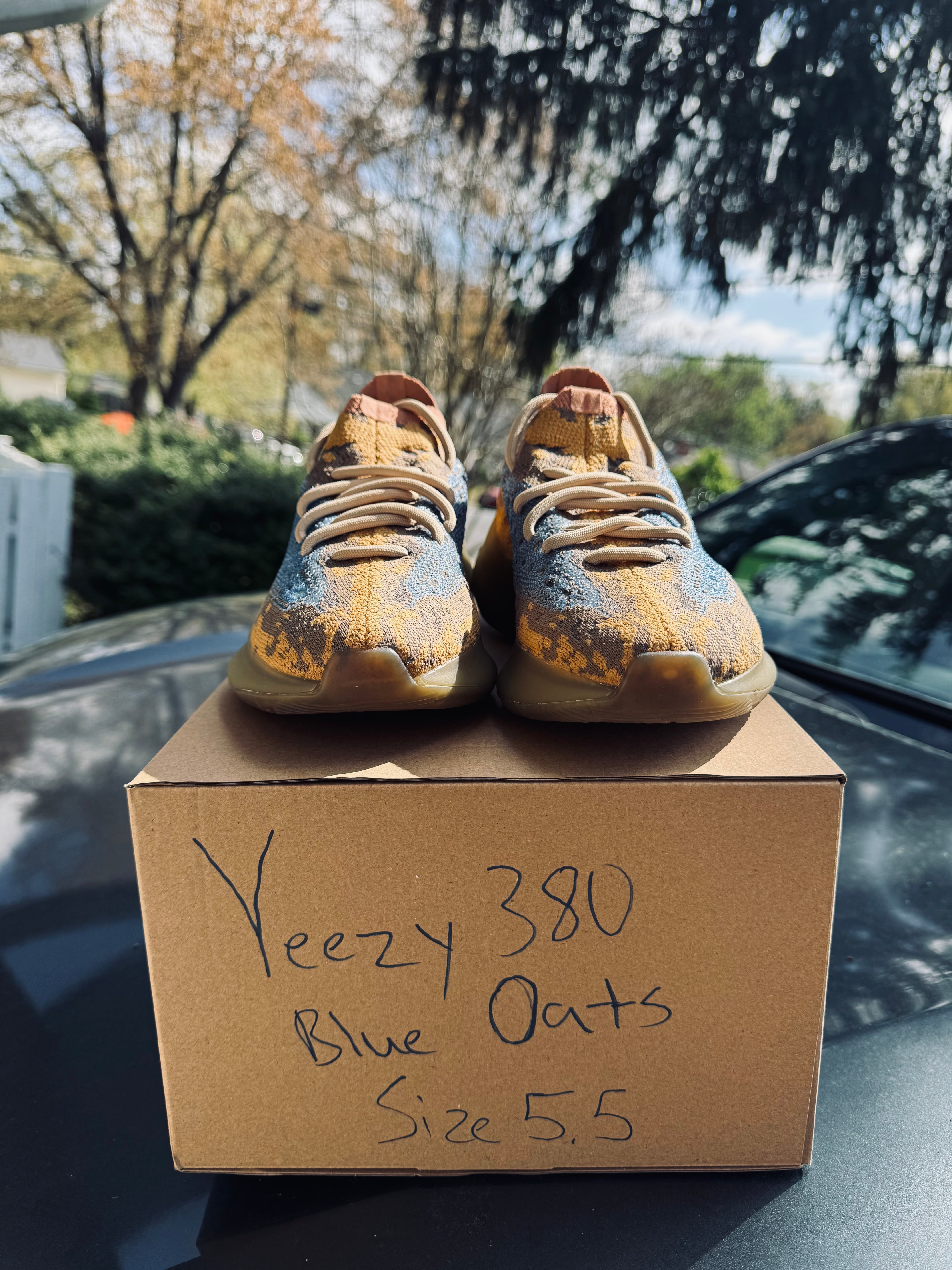 Yeezy Boost 380 Blue Oat Non-Reflective Size 5.5