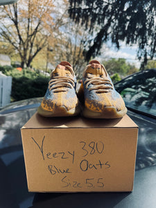 Yeezy Boost 380 Blue Oat Non-Reflective Size 5.5