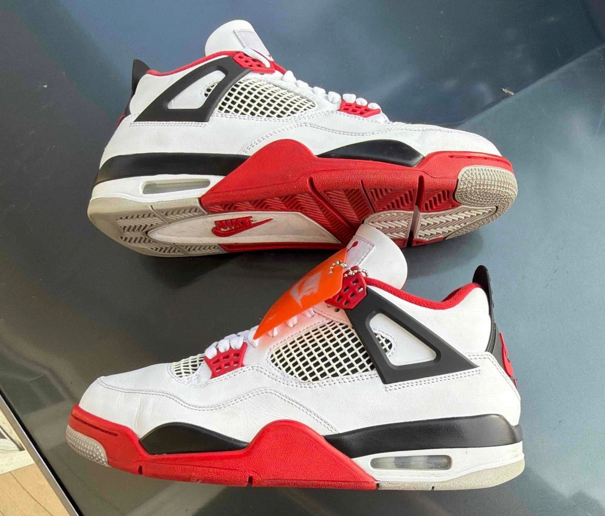 Fire Red 4s Size 10