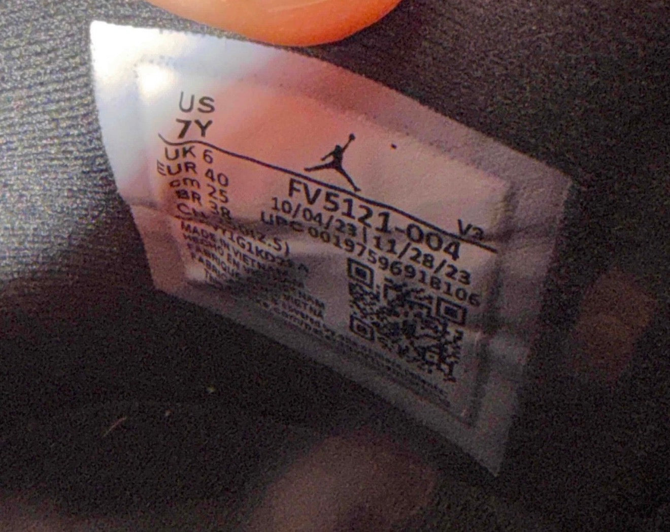 Spacejam Low 11s Size 7Y