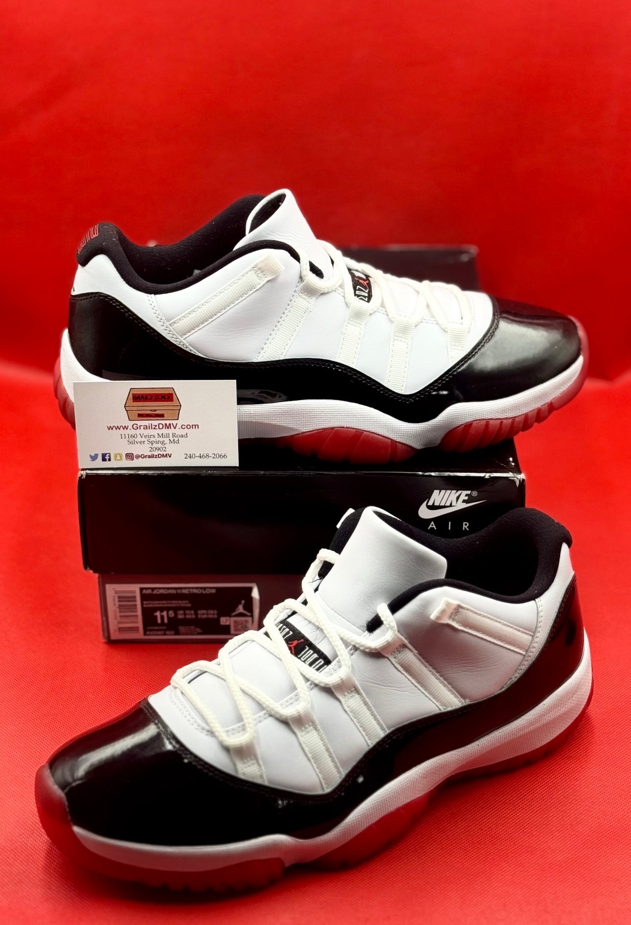Concord Bred Low 11s Size 11.5
