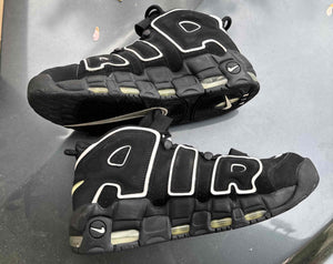 Air More Uptempo Black White Size 10