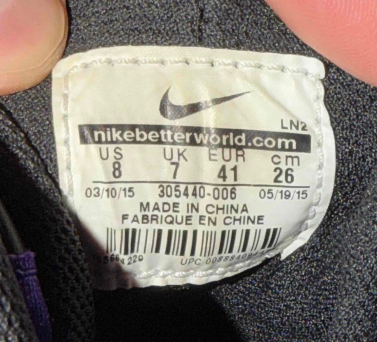 Air Max Penny 2 CB 94 Black Purple Size 8