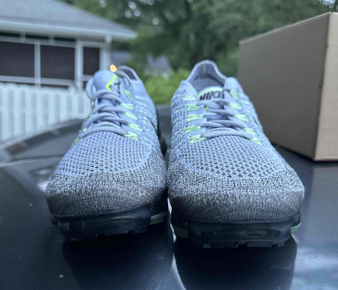 Air Vapormax Grey Neon Size 8.5