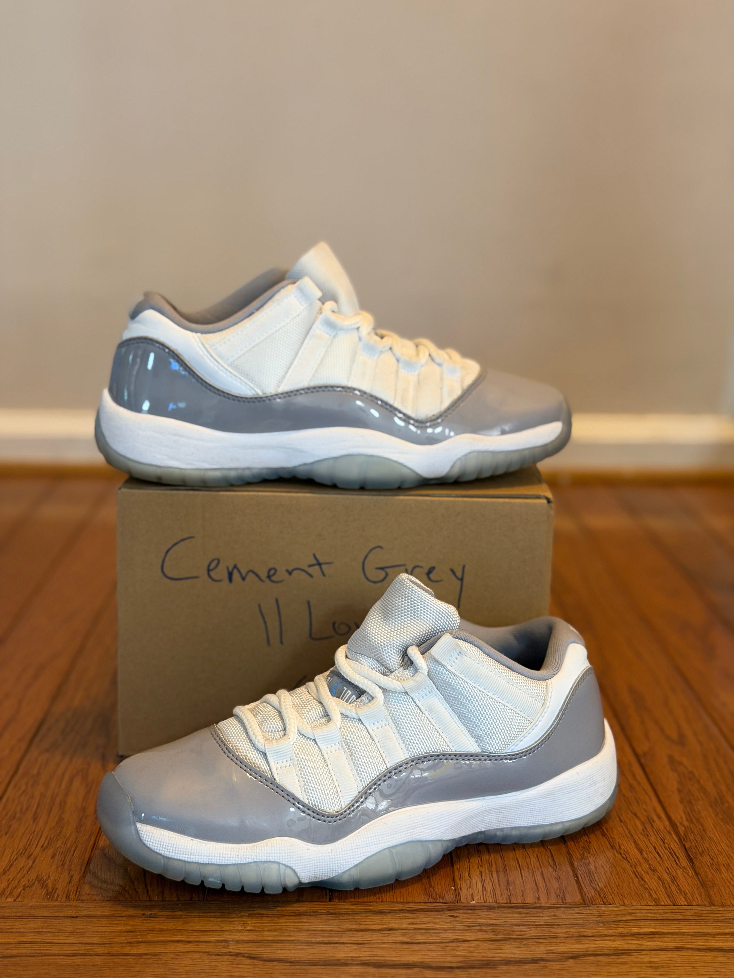 Cement Grey 11s size 6