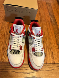 Fire Red 4s size 11