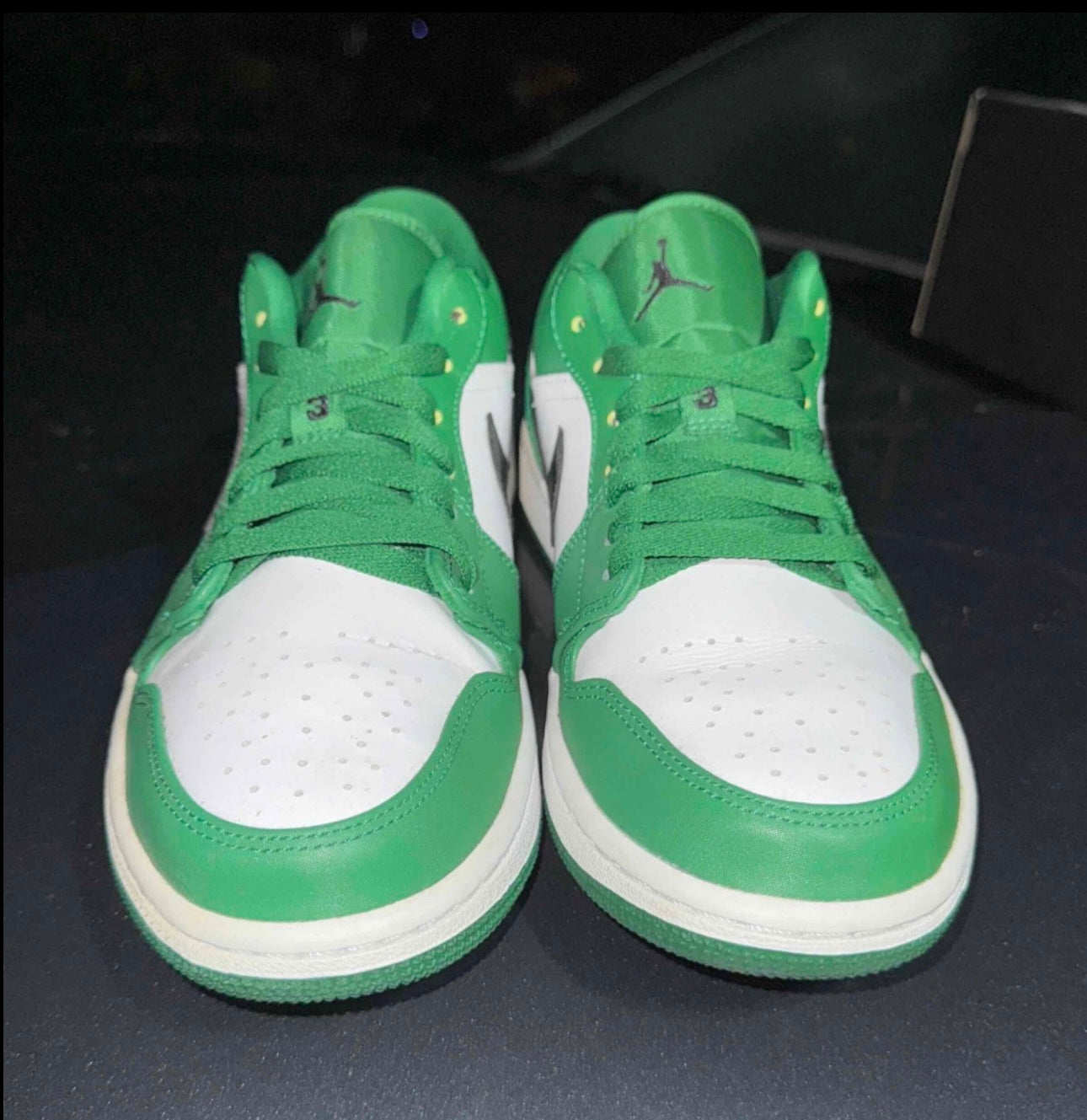 Pine Green Low 1s Size 8