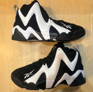 Reebok Kamikaze 2 OG Black White Size 8.5