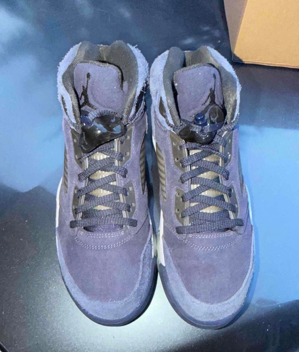 Midnight Navy 5s Size 8