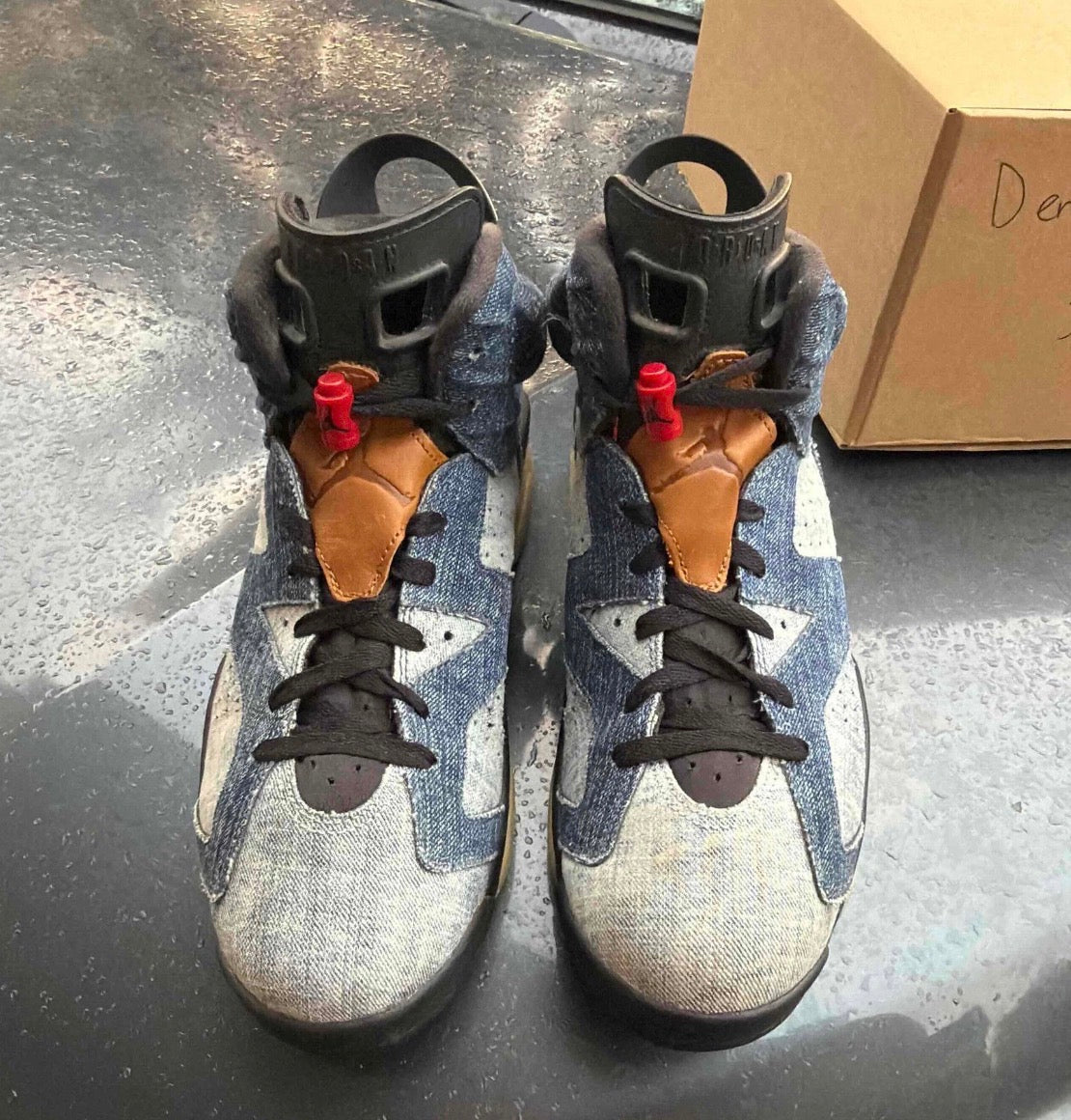 Washed Denim 6s Size 11.5
